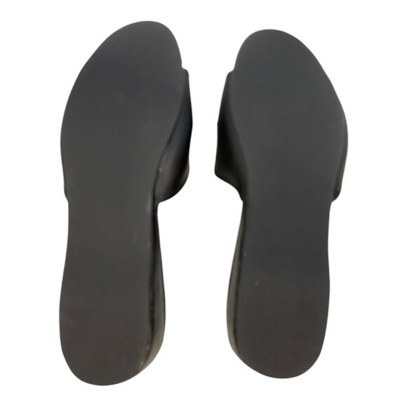 Dr Scholls Slide Sandals Size 7W Black Slides Slip On - Picture 9 of 9